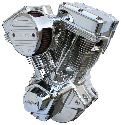 Ultima Polished El Bruto 127c I Complete Engine For Harley Big Twin