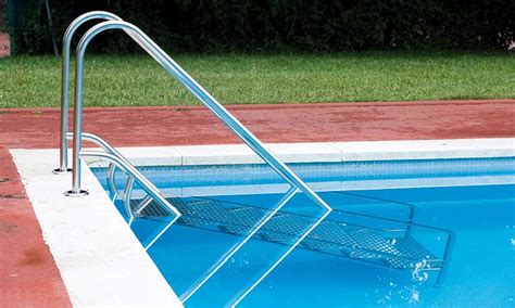 Easy Access Stainless Steel Pool Step Ladder With Double Handrail