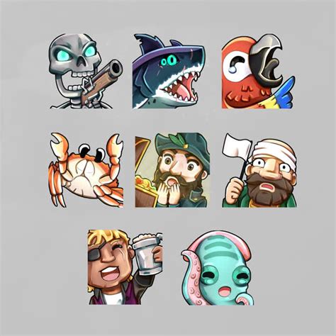 Galleon Twitch Emotes Sea Of Thieves Inspired Pirate Emotes Formatted