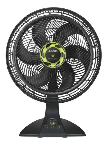 Ventilador de mesa Arno VF6M turbo negro con 6 aspas 40 cm de diámetro