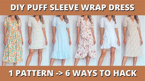 Making Different Puff Sleeve Dresses From Pattern Clara Dress