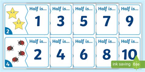 Free Halving Matching Jigsaw Cards Teacher Made