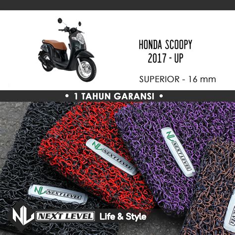 KARPET MOTOR HONDA SCOOPY 2017 UP SUPERIOR ALAS KAKI Auto Plus