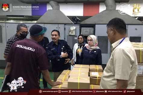 KPU Sulut Bersama Polda Kajati Dan BIN Lakukan Monitoring Percetakan