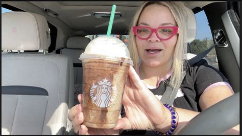 Trying Starbucks New Chocolate Java Mint Frappuccino Youtube