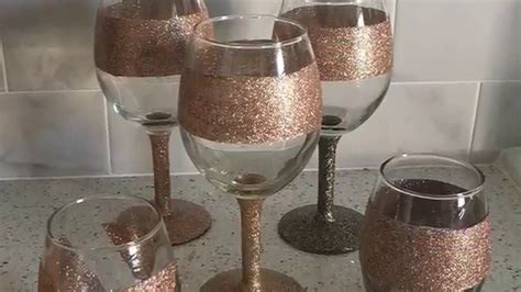 Diy Tutorial Glittered Wine Glasses And Chocolate Wine Artofit