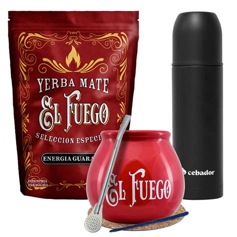 Yerba Mate El Fuego G Yerbomos Starter Kit Sets Yerba Mate Tea