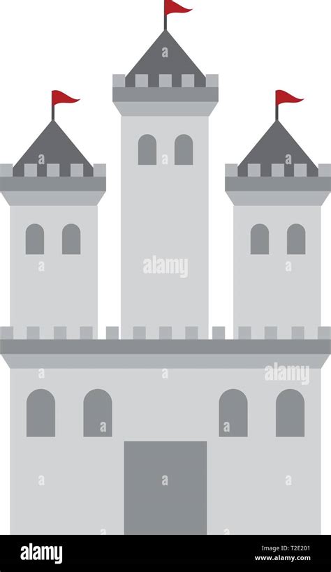 Front view of a castle Stock Vector Image & Art - Alamy