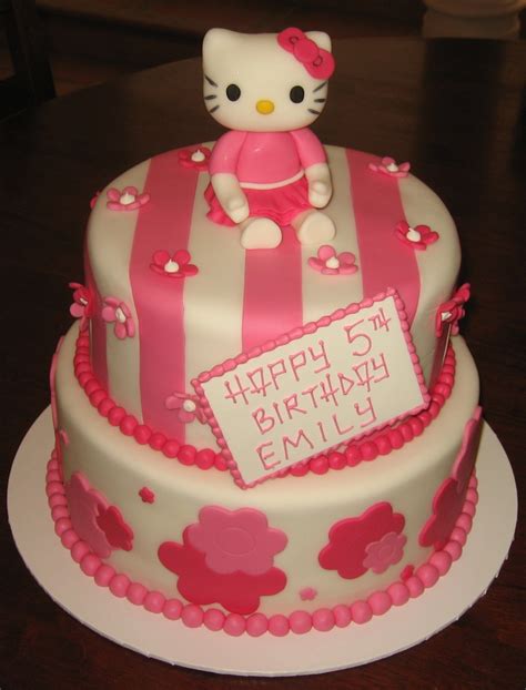 Let Them Eat Cake: Hello Kitty two tier pink