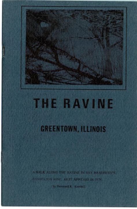 THE RAVINE: Greentown, Illinois. Questar Printing. 1976. 500 copies ...