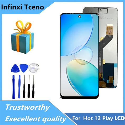 682 Original Lcd For Infinix Hot 12 Play X6816 Lcd Display Screen