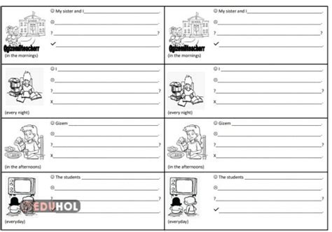 Simple Present Tense Worksheet Eduhol Etkinlik İndir Oyun Oyna Test