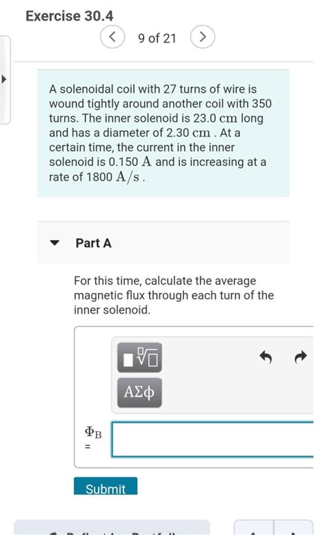 Solved Exercise A Solenoidal Coil With Chegg