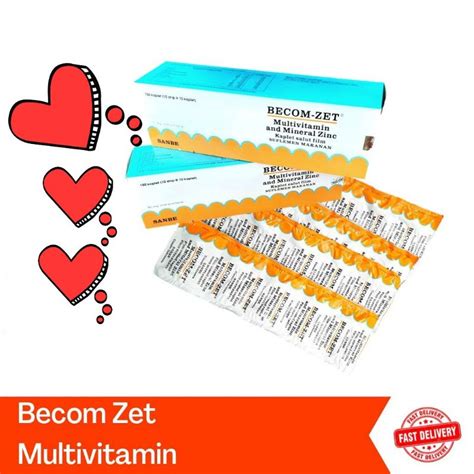 Jual Becom Zet Multivitamin Strip Kaplet Shopee Indonesia