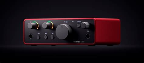 Studio Recording Audio Interface Focusrite Scarlett Solo 4th