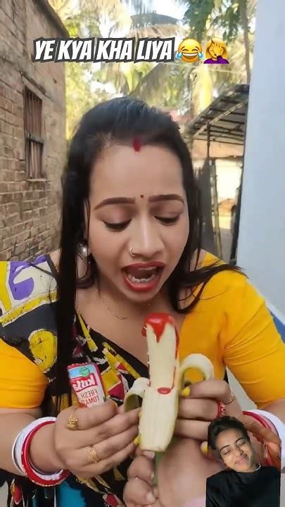 Ye Kya Kha Liya 🍌😬🤦‍♀️shortsgreenscreenfunytstudiocomedy