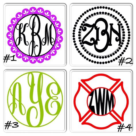 Monogram decals Monogram Decal, Vinyls, Decals, Playing Cards, Tags ...