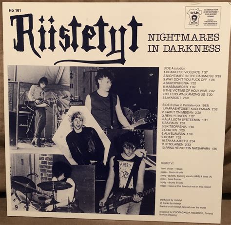 Melonville Hardcore Riistetyt Nightmares In Darkness Lp