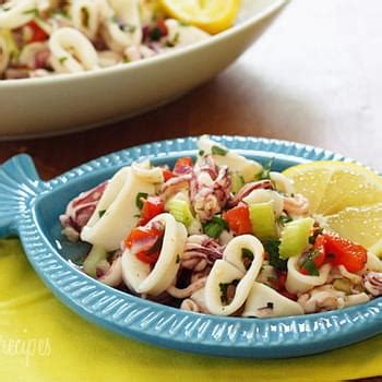 Chilled Calamari Salad With Lemon And Parsley Recipe