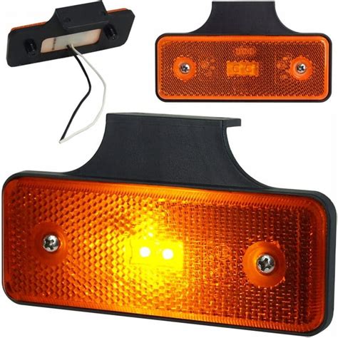 Lampa Obrysowa Boczna Pomara Czowa Diodowa Led Obrys Wka Z Uchwytem