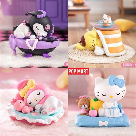 Sanrio Popmart Sleeping Series Full Set Single Box Kuromi My Melody Cinamonroll Little