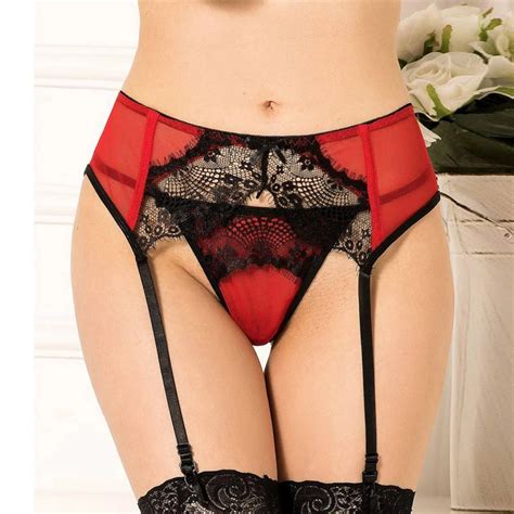 Red Garter Belt Set Atelier Yuwaciaojp