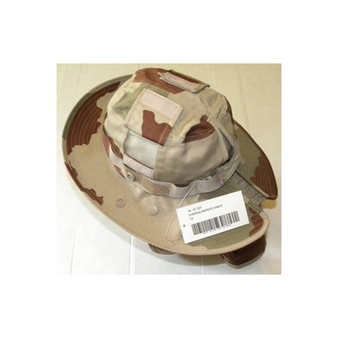 Chapeau de brousse complet Armée française camouflage Désert Nouveau