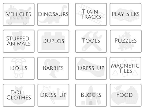 Toy Labels Printable Free