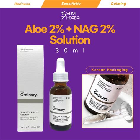 The Ordinary Aloe 2 Nag 2 Solution 30ml Facial Serum Skincare Soothing Aloevera To Dry Oily