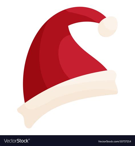 Santa Hat Icon Cartoon Style Royalty Free Vector Image