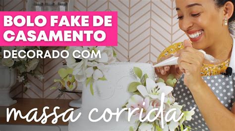 Decorando Meu Bolo Fake De Massa Corrida Arabesco Youtube