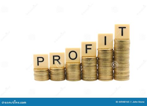 Profit Stock Image Image Of Gold Plan Stacks Increase 44948165