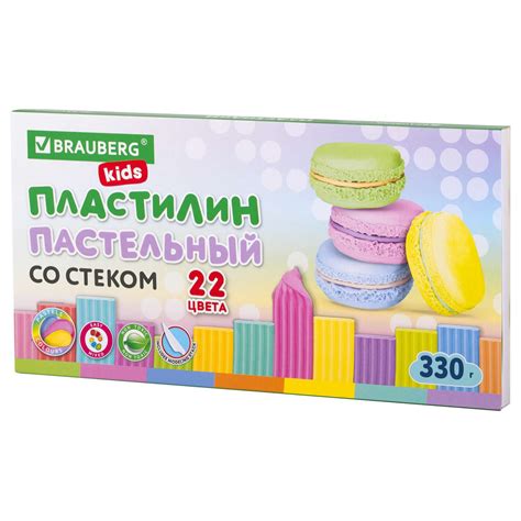 Пластилин классический Brauberg для детей купить по цене 224 ₽ в ...
