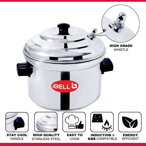 Ibell 4p16l Stainless Steel 4 Plates Idly Cooker Induction Compatible