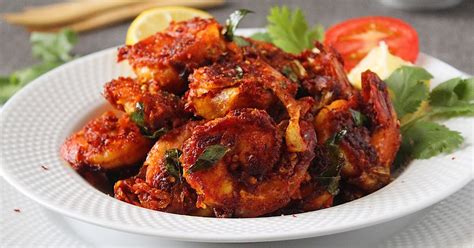 Spicy Prawns Fry Recipe Nadan Chemmeen Varuthathu