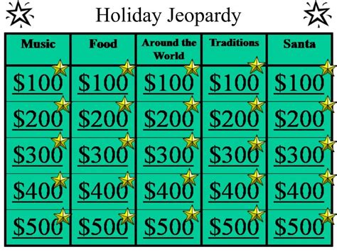 PPT - Holiday Jeopardy PowerPoint Presentation, free download - ID:225825