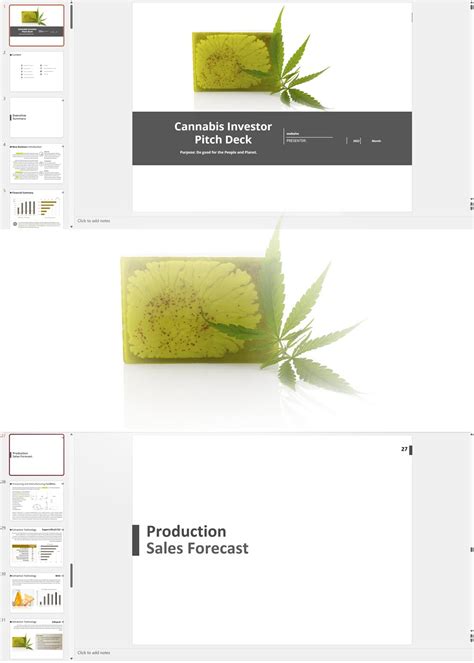 Cannabis Extraction Manufacturing And Retail Investor Pitch Deck Template Business Plan