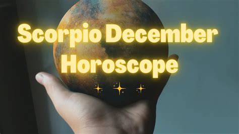 Scorpio December Horoscope 2021 YouTube