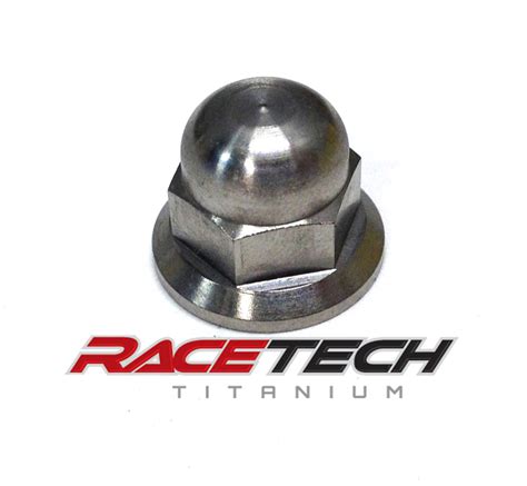 Titanium M8 X125 Acorn Hex Head Flange Nut Racetech Titanium