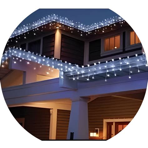 Cascata Pisca Pisca 100 LEDs 110v 2 Metros 8 Funções Branco Frio Natal