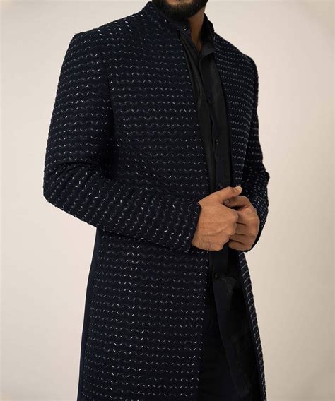 Navy Blue Open Jacket Set Yoseba 4257347