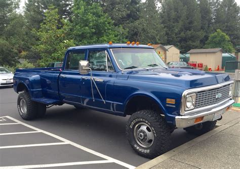 Big Blue 1972 Chevy Crewcab 4x4 W 454 Big Block Chevy Trucks