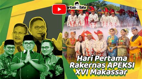 Hari Pertama Rakernas Apeksi Xvi Makassar Marten Taha Youtube