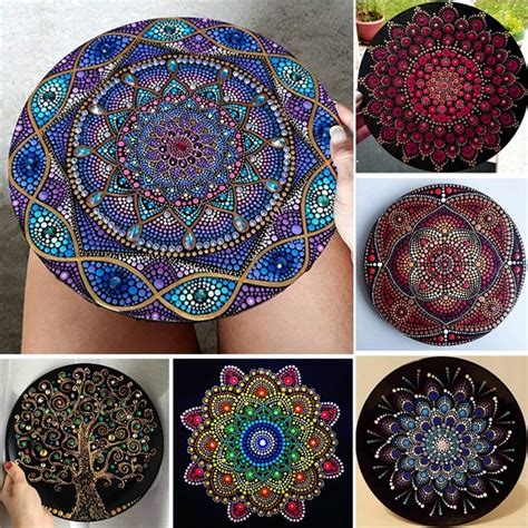 21310927 27Pcs Mandala Dot Painting Templates Stencils Set For DIY Rock