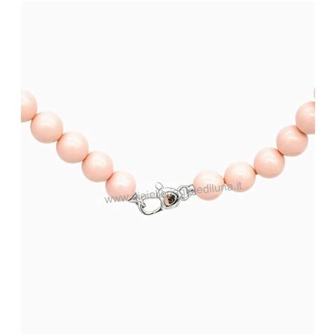 Collana Miluna Collezione Terra E Mare Pcl Corallo Rosa Cm