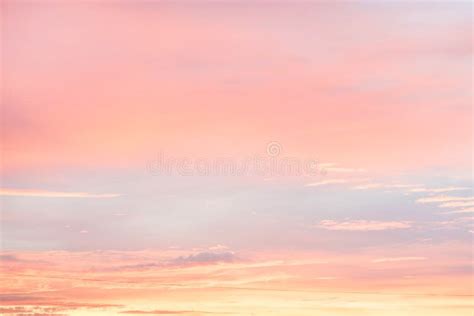 Sky in the Pink and Blue Colors. Effect of Light Pastel Colored of ...