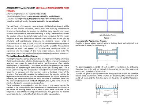 Solution Analysis Of Statically Indeterminate Rigid Frames Solved