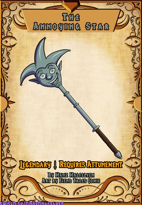 The Annoying Star - An Irksome Magic Weapon : r/UnearthedArcana