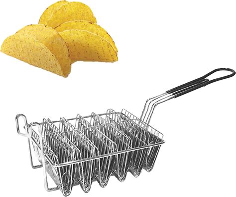 Felenny Frying Basket Taco Basket Holds Shells Deep Fryer Taco