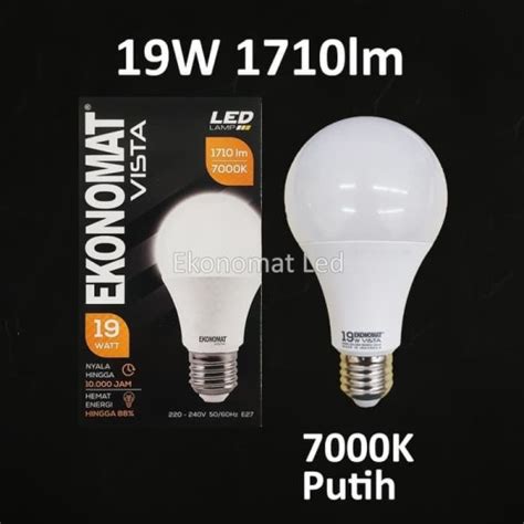 Jual Lampu LED Ekonomat VISTA 3w 5w 7w 9w 11w 15w 19w Putih Kuning